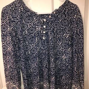 lucky brand long sleeve blouse